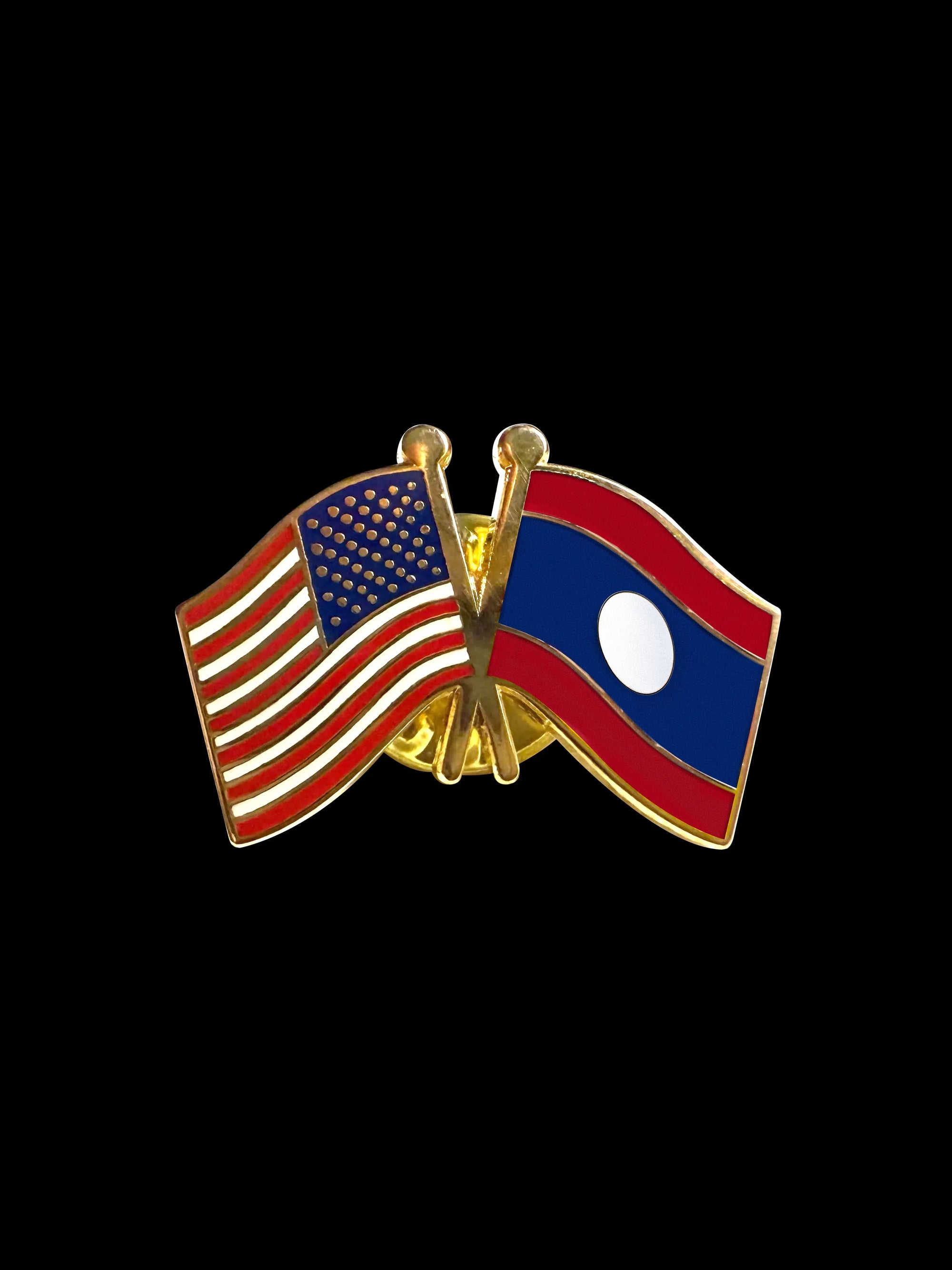 Laos Friendship Lapel Pin