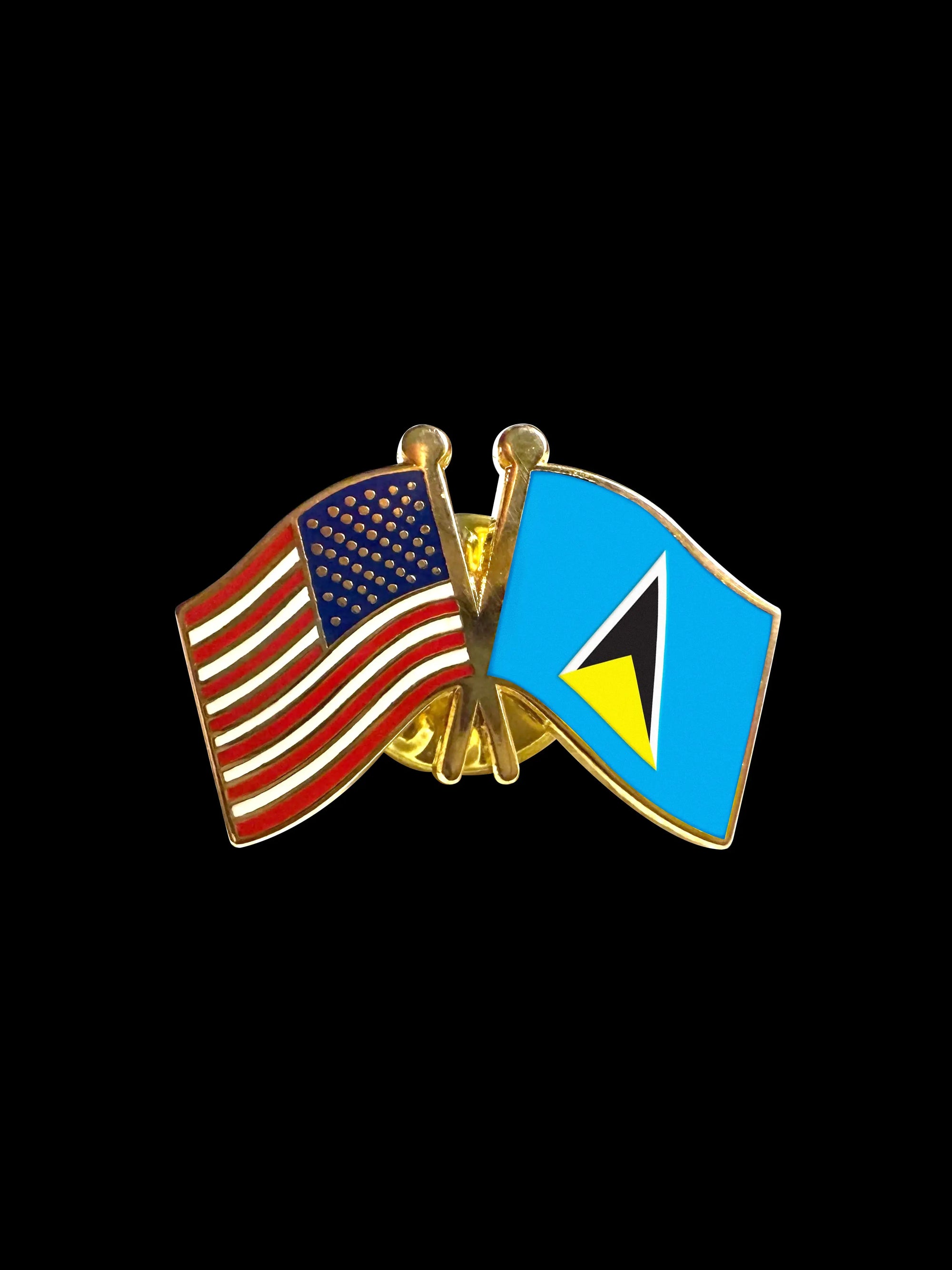 Saint Lucia Friendship Lapel Pin